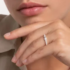 Thomas Sabo Ringe-Ring Infinity Mit Weissen Steinen Silber - TR2322-051-14