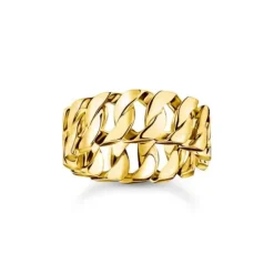 Thomas Sabo Ringe-Ring Kettenglieder breit vergoldet - TR2497-413-39