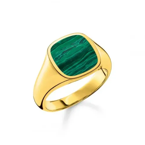 Thomas Sabo Ringe-Ring Klassisch Grün Gold - TR2332-140-6