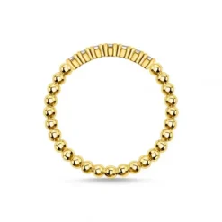 Thomas Sabo Ringe-Ring Kugeln Mit Weissen Steinen Gold - TR2323-414-14