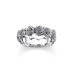 Thomas Sabo Ringe-Ring Midnight Rose Silber - TR2488-637-21