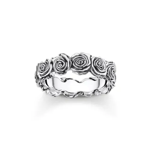 Thomas Sabo Ringe-Ring Midnight Rose Silber - TR2488-637-21