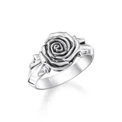 Thomas Sabo Ringe-Ring Midnight Rose Silber - TR2487-637-21