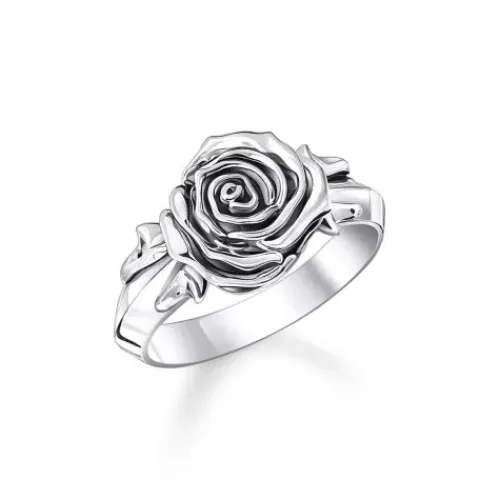 Thomas Sabo Ringe-Ring Midnight Rose Silber - TR2487-637-21