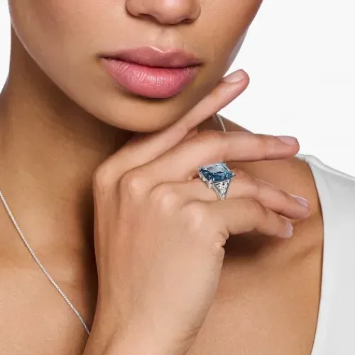 Thomas Sabo Ringe-Ring mit Aqua und Weissen Steinen Silber - TR2339-059-1