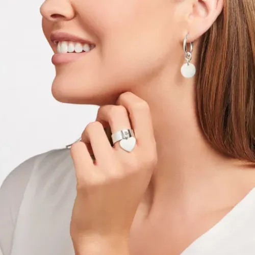 Thomas Sabo (Kette mit) Herz-Ring mit Herz Silber - TR2364-637-21