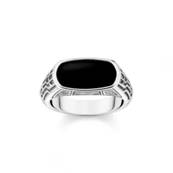 Thomas Sabo Ringe-Ring mit Schwarzem Onyx Silber - TR2429-507-11