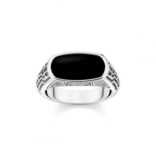 Thomas Sabo Ringe-Ring mit Schwarzem Onyx Silber - TR2429-507-11
