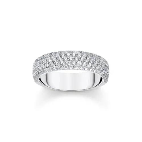 Thomas Sabo Ringe-Ring mit weissem Zirkonia Pavé Silber - TR2460-051-14