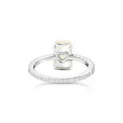 Thomas Sabo Ringe-Ring mit weissem Mini-Goldbären und Steinen Silber - TR2459-052-14