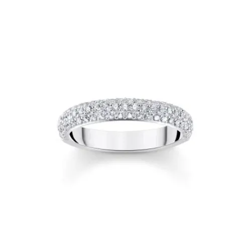 Thomas Sabo Ringe-Ring mit weissem Zirkonia Pavé Silber - TR2462-051-14