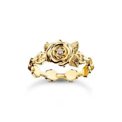Thomas Sabo Ringe-Ring Roses Romance vergoldet - TR2482-414-39