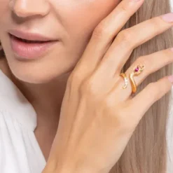 Thomas Sabo Ringe-Ring Schlange Gold - TR2304-488-7