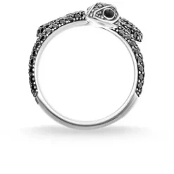 Thomas Sabo Ringe-Ring schwarze Schlange Pavé - TR1938-041-11