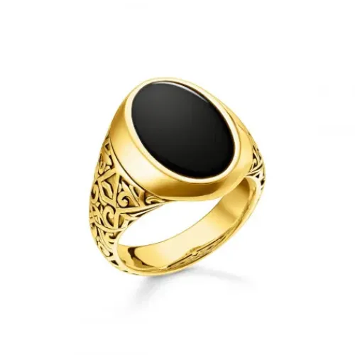 Thomas Sabo Ringe-Ring Schwarz-Gold - TR2242-177-11