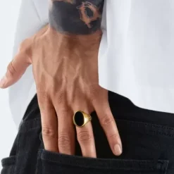 Thomas Sabo Ringe-Ring Schwarz-Gold - TR2242-177-11