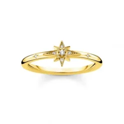 Thomas Sabo Ringe-Ring Stern Mit Steinen Gold - TR2317-414-14