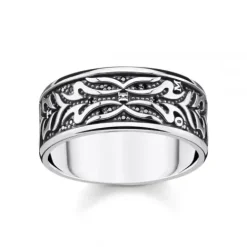 Thomas Sabo Ringe-Ring Tiger Muster Schwarz - TR2291-643-11