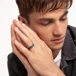 Thomas Sabo Ringe-Ring Tiger Muster Schwarz - TR2291-643-11