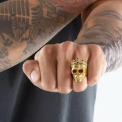 Thomas Sabo Ringe-Ring Totenkopf König Gold - TR2207-414-11