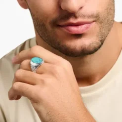 Thomas Sabo Ringe-Ring Türkis - TR2242-878-17