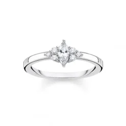 Thomas Sabo Ringe-Ring Vintage Weisse Steine Silber - TR2325-051-14