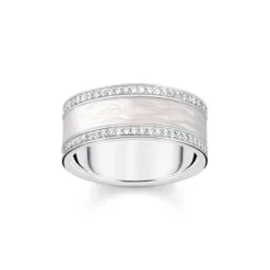 Thomas Sabo Ringe-Ring weiss mit Steinen Silber - TR2446-041-14