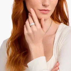 Thomas Sabo Ringe-Ring weiss mit Steinen Silber - TR2446-041-14