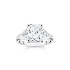 Thomas Sabo Ringe-Ring Weisser Stein Silber - TR2362-051-14