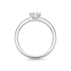 Thomas Sabo Ringe-Ring Weisser Stein Silber - TR2313-051-14