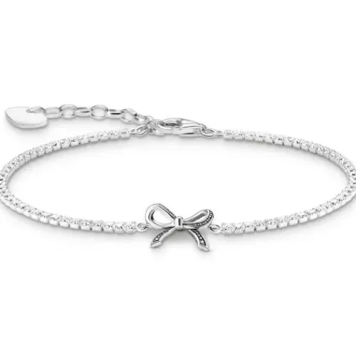 Thomas Sabo Armbänder-Schleifen Armband mit weissen Steinen Silber - A2172-643-14-L19V