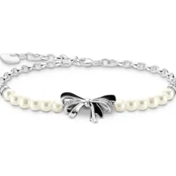 Thomas Sabo Armbänder-Schleifen Armband mit Perlen Lovely Romance Silber - A2171-167-11-L19V