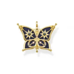Thomas Sabo (Kette mit) Kreuz-Schmetterling der Nacht Anhänger - PE929-963-7