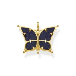 Thomas Sabo (Kette mit) Kreuz-Schmetterling der Nacht Anhänger - PE929-963-7