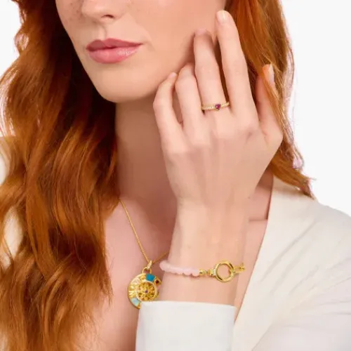 Thomas Sabo (Kette mit) Herz-Solitärring mit rotem Stein in Herzschliff Silber - TR2448-995-10