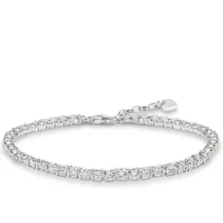 Thomas Sabo Armbänder-Tennis Armband mit Weissen Steinen Silber - A1484-051-14-L19,5V