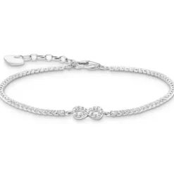 Thomas Sabo Armbänder-Tennisarmband Infinity mit weissen Steinen Silber - A2176-051-14-L19V