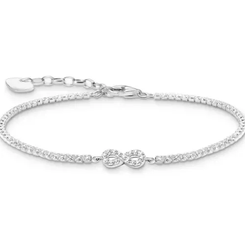Thomas Sabo Armbänder-Tennisarmband Infinity mit weissen Steinen Silber - A2176-051-14-L19V
