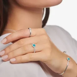 Thomas Sabo Ringe-Türkis Ring - TR2344-405-17