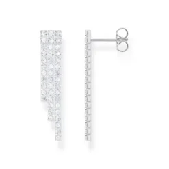 Thomas Sabo Ohrringe-Wasserfall Ohrringe mit weissen Steinen Silber - H2309-051-14