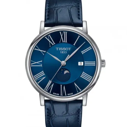 Tissot Lederarmband-Carson Premium Gent Moonphase - T122.423.16.043.00