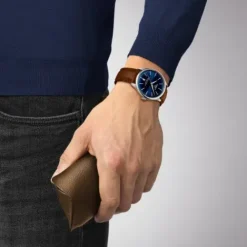 Tissot Lederarmband-Chemin des Tourelles Powermatic 80 (39 mm) - T139.807.16.041.00