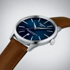 Tissot Lederarmband-Chemin des Tourelles Powermatic 80 (42 mm) - T139.407.16.041.00