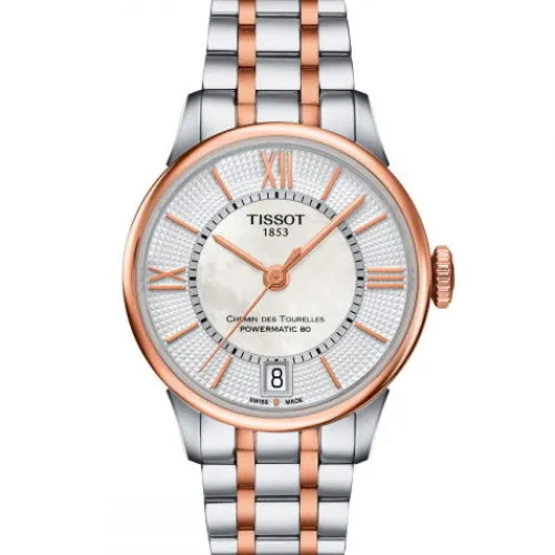 Tissot Metallarmband-Chemin Des Tourelles Powermatic 80 Lady - T099.207.22.118.02