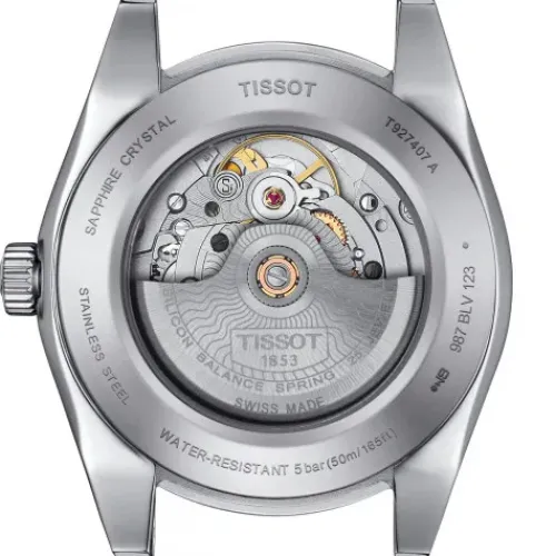 Tissot Lederarmband-Gentleman Powermatic 80 Silicium - T927.407.46.041.00