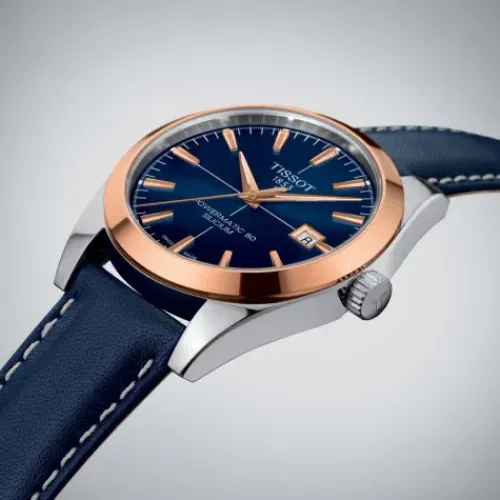 Tissot Lederarmband-Gentleman Powermatic 80 Silicium - T927.407.46.041.00