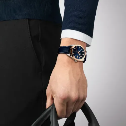 Tissot Lederarmband-Gentleman Powermatic 80 Silicium - T927.407.46.041.00