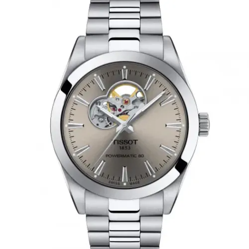 Tissot Metallarmband-Gentleman Powermatic 80 Open Heart - T127.407.11.081.00