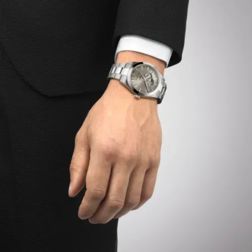 Tissot Metallarmband-Gentleman Powermatic 80 Open Heart - T127.407.11.081.00