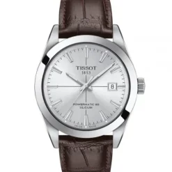 Tissot Lederarmband-Gentleman Powermatic 80 Silicium - T127.407.16.031.01